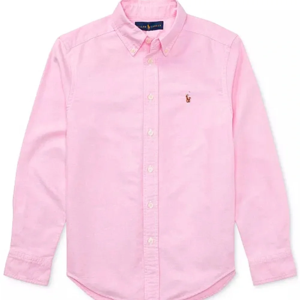 Big Boys Ralph Lauren Polo Oxford Embroidered Pony Shirt - Picture 1 of 2